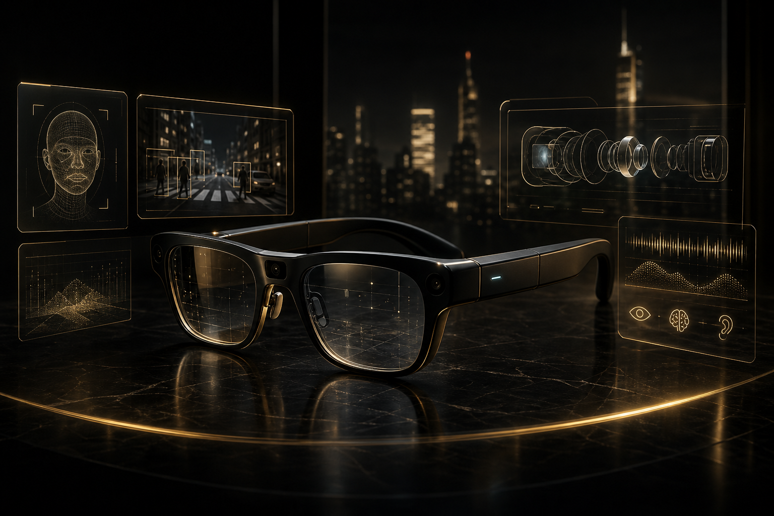 AI smart glasses concept thumbnail for GlassInterface