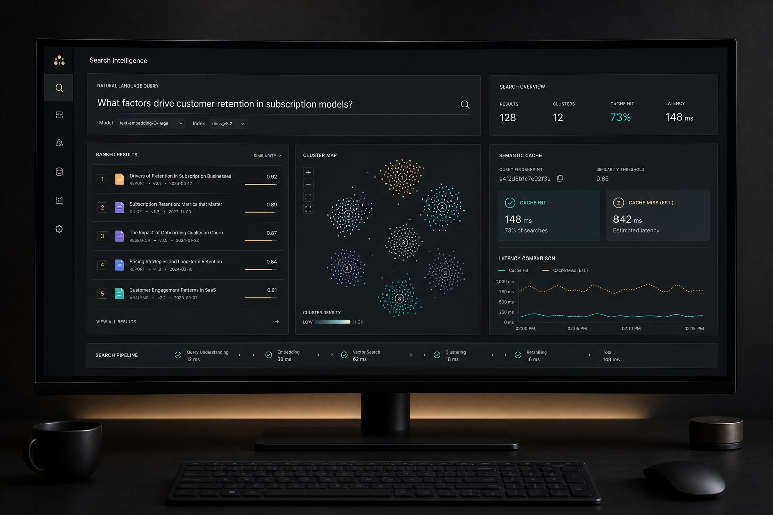 Cognix semantic search and clustering presentation visual